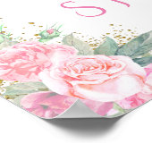 ユニコーン赤ちゃんガールシャワー歓迎サイン ポスター (角)