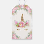 ユニコーン赤ちゃんシャワーギフトラベル ギフトタグ (裏面)