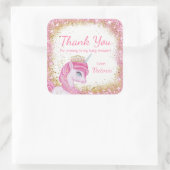 ユニコーン赤ちゃんシャワーステッカー スクエアシール (バッグ)