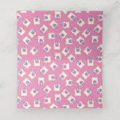 ユニコーン赤ちゃんシャワーピンク プレイスカード (内部開封)