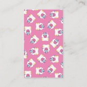 ユニコーン赤ちゃんシャワー推理ゲーム エンクロージャーカード (裏面)