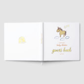 ユニコーン赤ちゃんシャワー男女兼用 ゲストブック (全面)