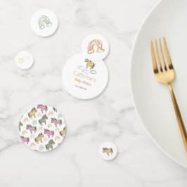 ユニコーン赤ちゃんシャワー男女兼用 コンフェッティ