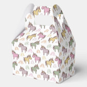 ユニコーン赤ちゃんシャワー男女兼用 フェイバーボックス (裏面)