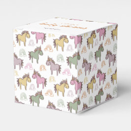 ユニコーン赤ちゃんシャワー男女兼用 フェイバーボックス