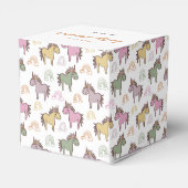 ユニコーン赤ちゃんシャワー男女兼用 フェイバーボックス (裏面サイド)