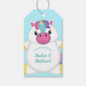 ユニコーン赤ちゃんシャワー ギフトタグ (正面)