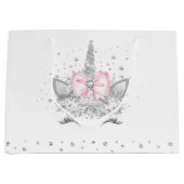 ユニコーン赤ちゃんシャワー ラージペーパーバッグ (正面)