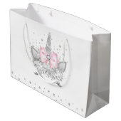 ユニコーン赤ちゃんシャワー ラージペーパーバッグ (裏面アングル)