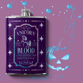 ユニコーン赤紫色の虹色 フラスク