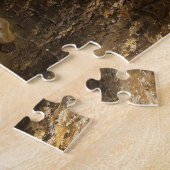 ユニコーン走の森の絵を描中 ジグソーパズル (側面)