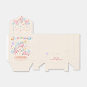 ユニコーン跳び跳ねる子供の誕生日 フェイバーボックス (折り畳みなし)