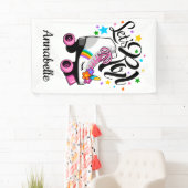 ユニコーン転がロラースケートガール 横断幕 (インサイチュ)