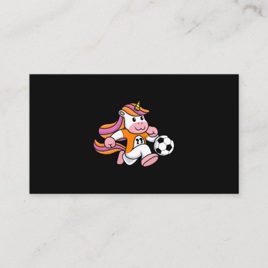 ユニコーン遊のサッカーボール選手アパレルクアート 名刺 (正面)