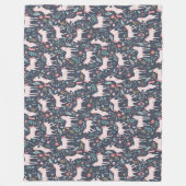 ユニコーン野原 フリースブランケット (正面)