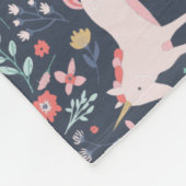 ユニコーン野原 フリースブランケット (角)