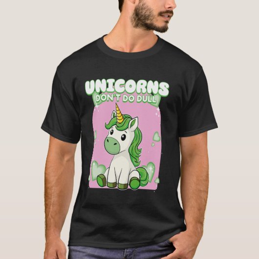 ユニコーン鈍いユニコーンを行わない1 Tシャツ (正面)