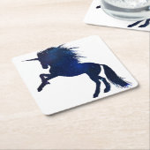 ユニコーン銀河系 スクエアペーパーコースター (アングル)