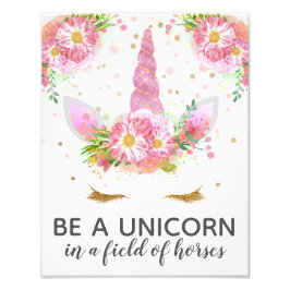 ユニコーン開花 フォトプリント           