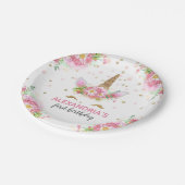 ユニコーン開花 ペーパープレート (アングル)