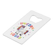 ユニコーン隊 クレジットカード栓抜き (正面アングル)