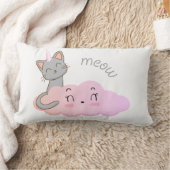 ユニコーン雲ミュー枕 ランバークッション (ブランケット)