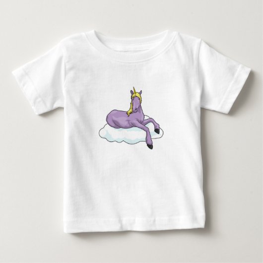 ユニコーン雲 ベビーTシャツ (正面)