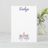 ユニコーン静止 サンキューカード (スタンド正面)