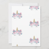 ユニコーン静止 サンキューカード (裏面)