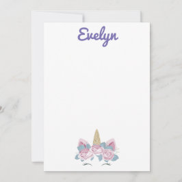 ユニコーン静止 サンキューカード