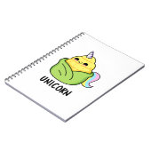 ユニコーン面白赤ちゃんコーンパン ノートブック (左側)