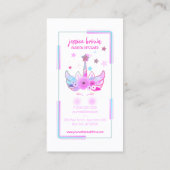 ユニコーン顔とグリッター星 名刺 (裏面)