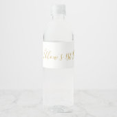 ユニコーン顔ウォーターボトルラベル ペットボトルラベル (正面)