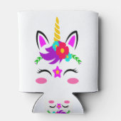 ユニコーン顔デザイン 缶クーラー (裏面)