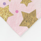 ユニコーン顔フリースブランケットガールパーソナライズされたピンク フリースブランケット (角)