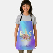 ユニコーン顔ホログラフィーパーソナライズされた エプロン (インサイチュ)