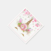 ユニコーン顔ユニコーン紙ナプキンス スタンダードカクテルナプキン (角)