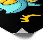 ユニコーン顔小児癌認識度リボン戦争 ポスター (角)