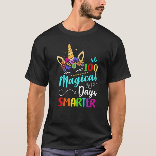 ユニコーン顔衣装100魔法の日 Tシャツ (正面)