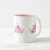 ユニコーン顔 ツートーンマグカップ (正面右)