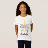 ユニコーン顔 Tシャツ (正面フル)