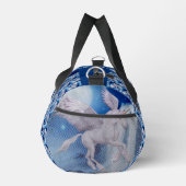 ユニコーン飛んでいるウマの滝パーソナライズされた ダッフルバッグ (右)