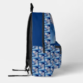 ユニコーン飛んでいるウマの滝パーソナライズされた プリントバックパック (左)