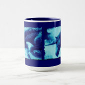 ユニコーン飛んでいるファンタジーアート飲むマグカップ マグカップ (中央)