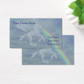 ユニコーン飛んでいる馬レインボービジネスカード (デスク)