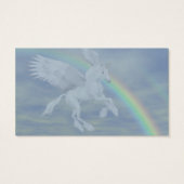 ユニコーン飛んでいる馬レインボービジネスカード (裏面)
