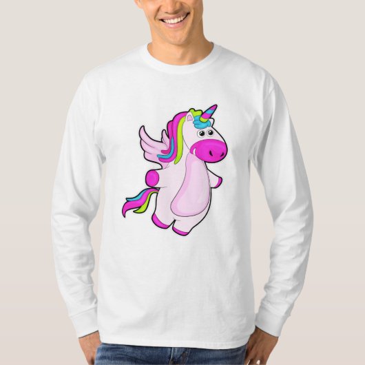 ユニコーン飛んでいる Tシャツ (正面)