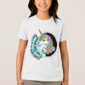 ユニコーン馬デザイン トライブレンドＴシャツ (正面)