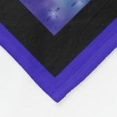 ユニコーン馬ポニーウマ科のパープルブルーpegasus eque フリースブランケット (角)