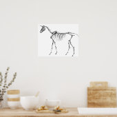 ユニコーン骨格 ポスター (キッチン)